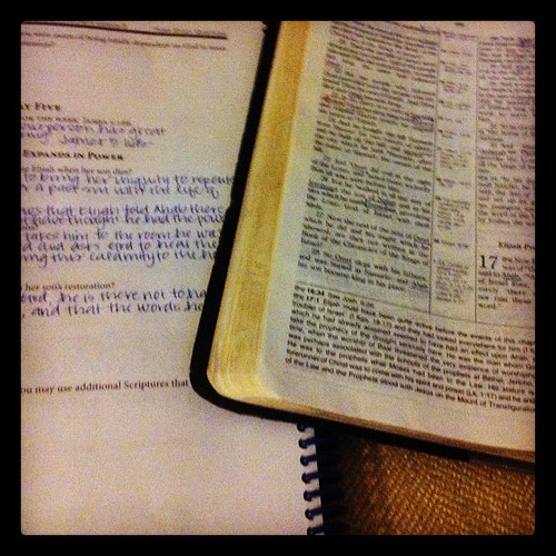 Thankful for early morning time in the Word.