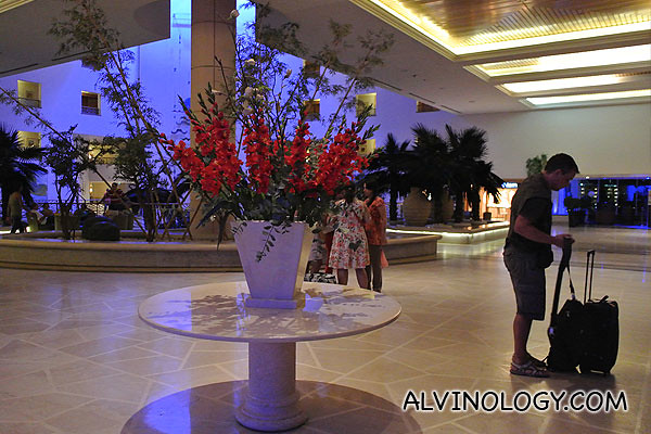 The lobby of Leonado Privilege Hotel Dead Sea