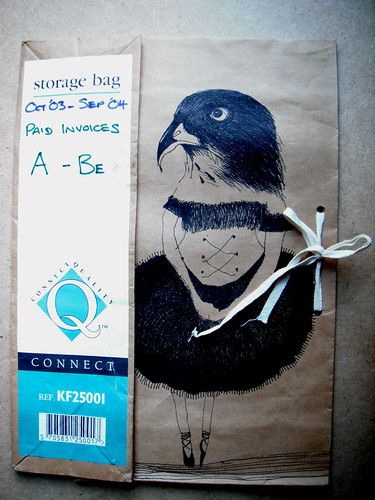 Storage Bag Sparrowhawk Ballerina by The People In My Head