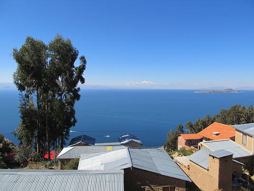 Lac Titicaca: vue depuis notre chambre à l'Isla del Sol