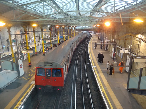 Farringdon Station With Tube train