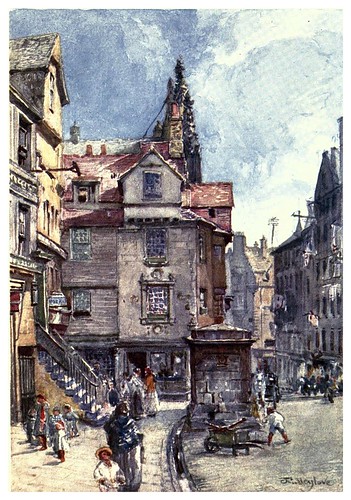 005-John Knok's house en Hig steet-Edinburgh, painted by John Fulleylove- 1904