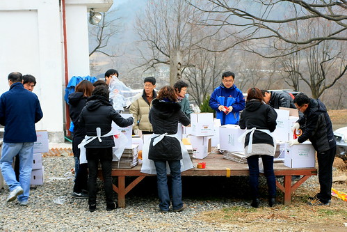 2012년 나눔의 김장 품앗이 봉사활동