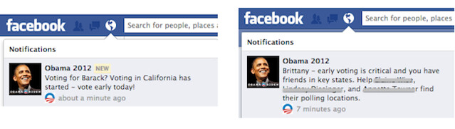 obama facebook notification