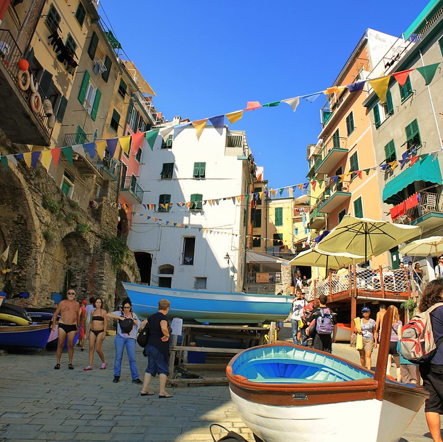 Relaxing summer afternoon in Riomaggiore