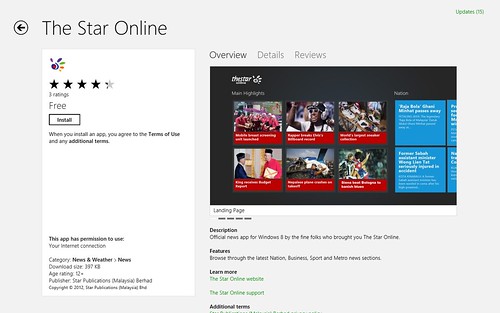 Windows 8 - Windows App Store - The Star Online