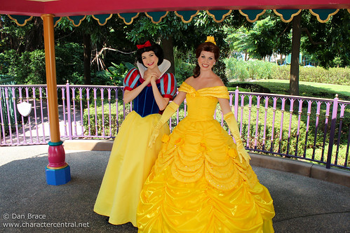 Meeting Belle and Snow White