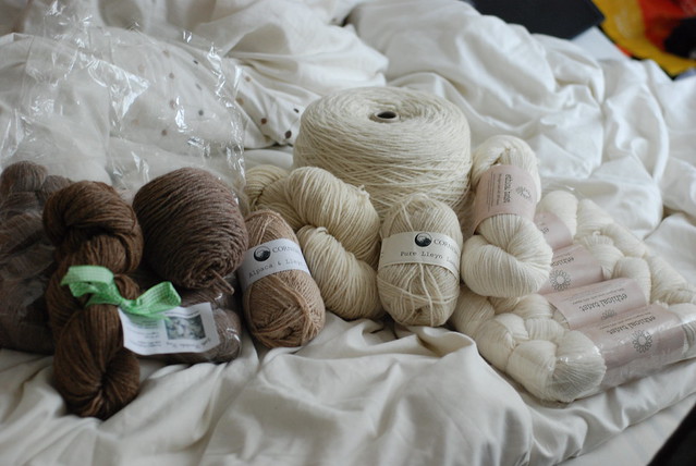 Rosewood Farms Cornish Eco Ethical Twist Little Houndsdale natural colored sheep wool and alpaca yarns
