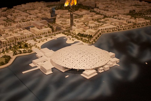 Maqueta del proyecto del Louvre de Abu Dhabi