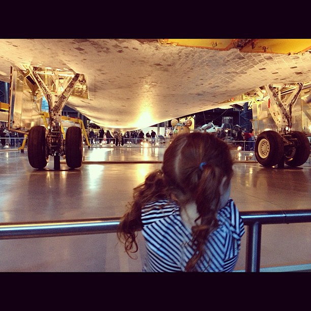Checking out the space shuttle Discovery.  #latergram #discovery #space
