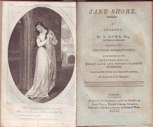 ROWE, Nicholas. Jane Shore_John Bell (London), 1791. (British Teatre 8)