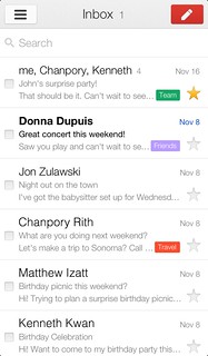 Gmail 2.0 for iOS