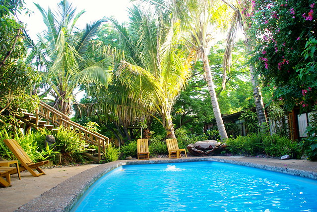 pool on easter island at hotel manavai