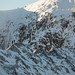 Striding Edge and the Helvellyn headwall, with climbers