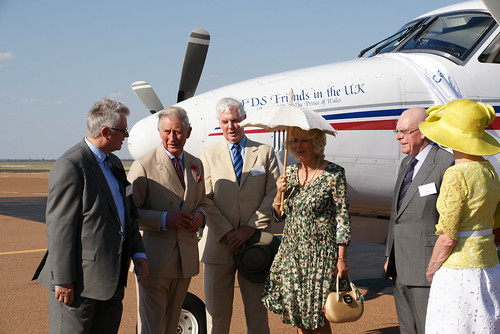The Prince and The Duchess of Cornwall arrive in Longreach, Queensland