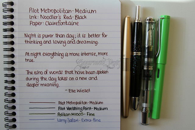 Pilot Metropolitan Writing Sample