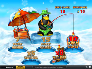 free Penguin Vacation slot game Fishing Bonus