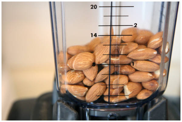 Grinding Almonds in the Vitamix blender
