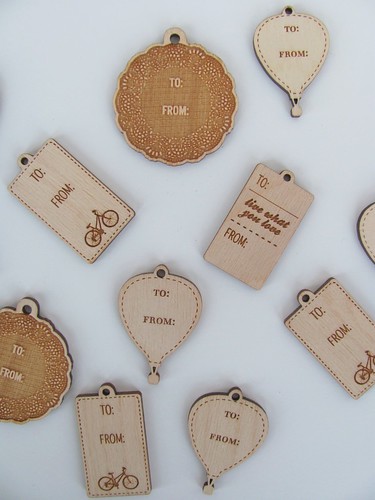 wooden tags