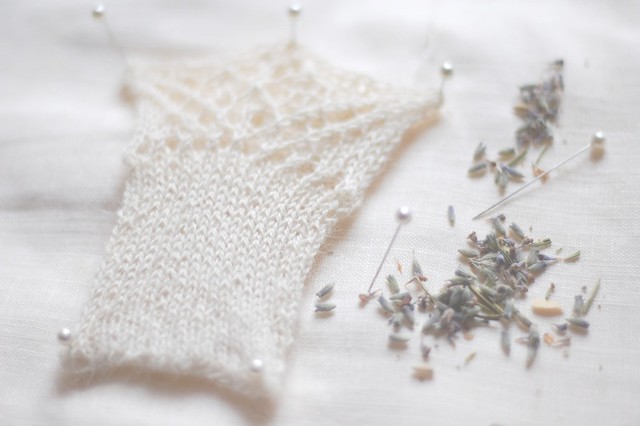 knit lavender sachet