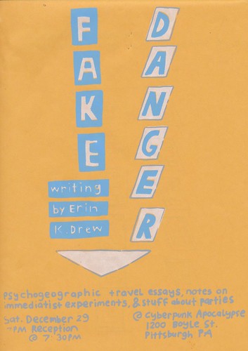 Fake Danger reading poster