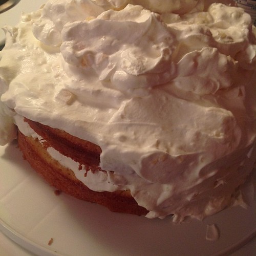 Real whipped cream...