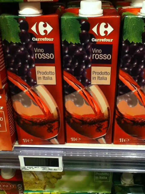 1L red wine, 1.09 Euro