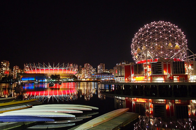 BC Place in “Poppy Red”