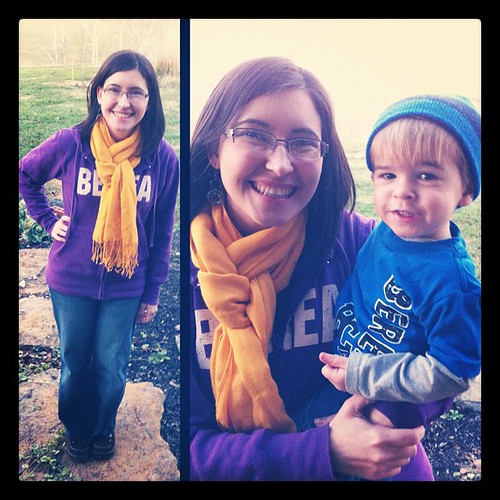 Liam and I wore our #Berea shirts today! #fashiondiaries