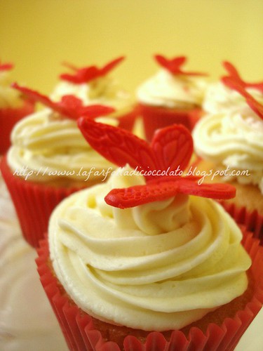 Red Butterflies cupcakes