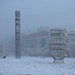 Cold winter weather in Yakutsk, Yakutia, Siberia / Russia