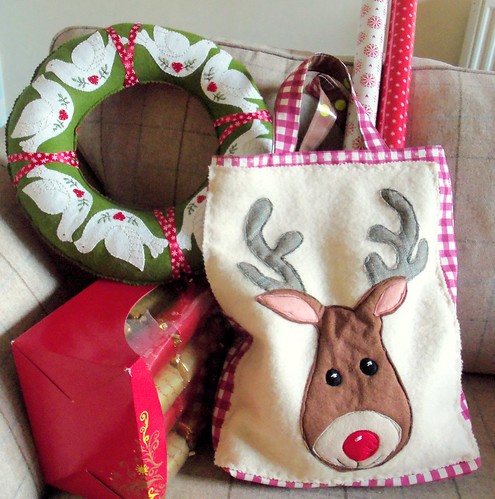 Christmas Reindeer Tote Bag