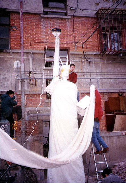 1996年南外艺术节，自由女神像
