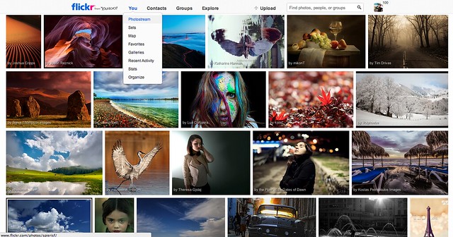 Flickr's new Global Navigation and Explore