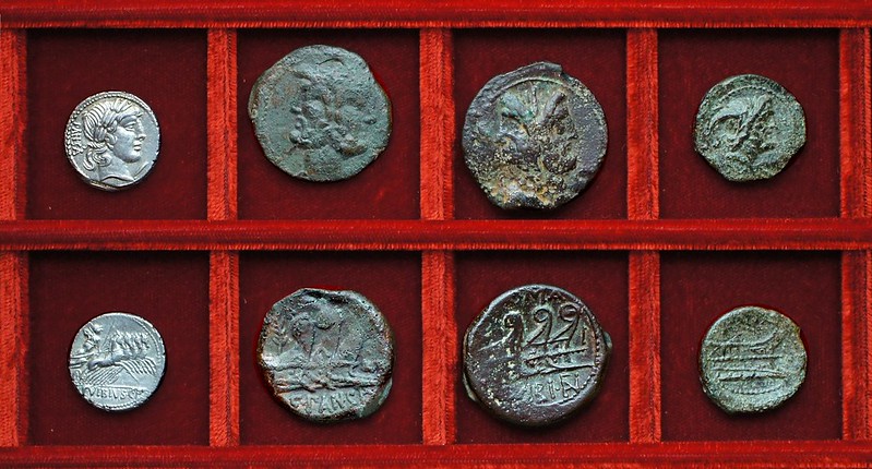 RRC 342 C.VIBIVS CF PANSA Vibia denarius, bronzes, Ahala collection, coins of the Roman Republic