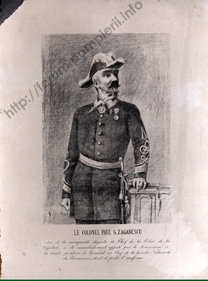 Colonelul Pavel  G. Zăgănescu, şeful Gărzii Naţionale a României -1866