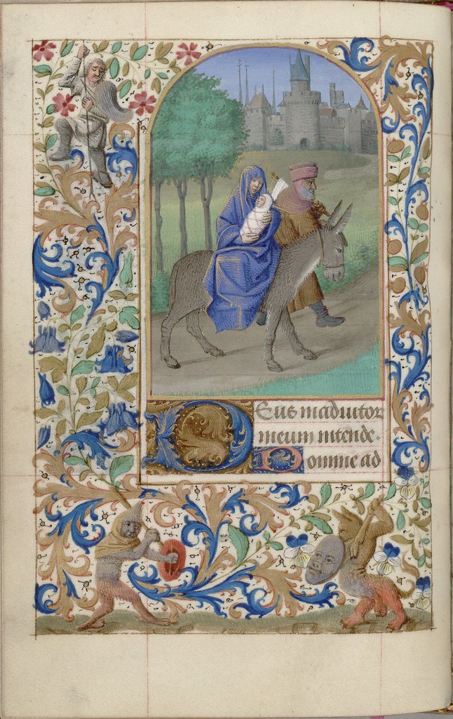 bible scene painted in book of hours