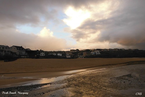 Porth Beach, Newquay (Stormy Morning) by Stocker Images