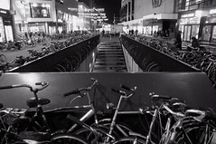 Nighttime cyclists