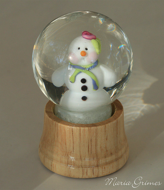 Lampwork Snow Globe