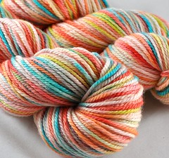 'saltwater taffy' kettle dyed on rodeo bfl 