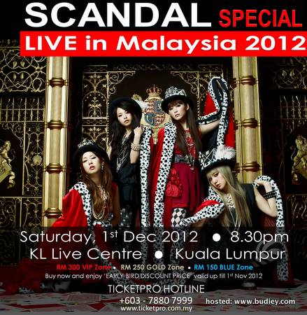 SCANDAL SPECIAL LIVE IN MALAYSIA 2012