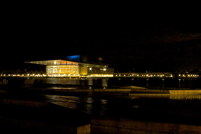 The København Opera House by night
