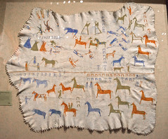 Blackfoot painted elk robe by Mountain Chief - 1850 - Smithsonian National Museum of the Native American - 2012
