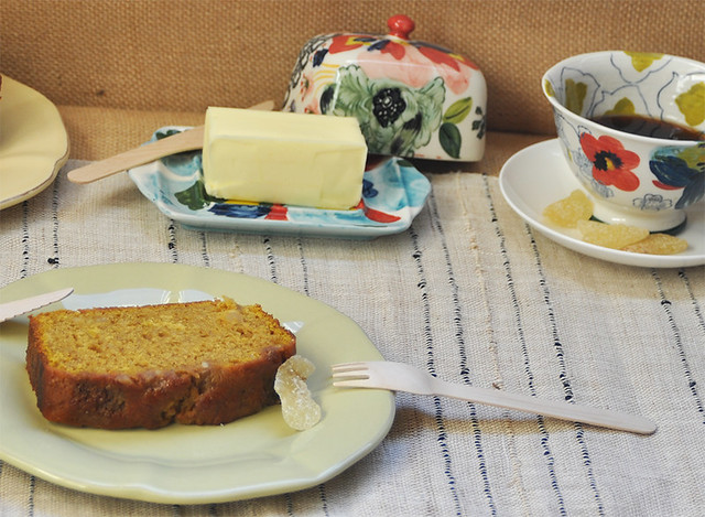 Pumpkin Bread with Candied Ginger