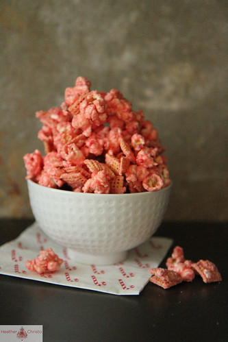 Candy Cane Chex Mix