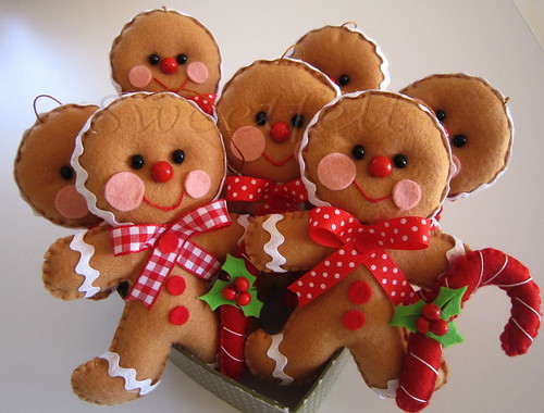 ♥♥♥ Gingerbread man... by sweetfelt \ ideias em feltro