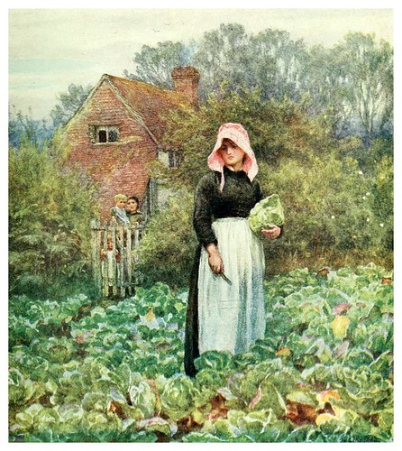 022- Recolectando coles-Happy England as painted by Helen Allingham-1903