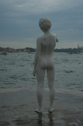 DSCN2728 _ Statue at the tip of Fondamenta Salute, Venezia, 15 October - modified