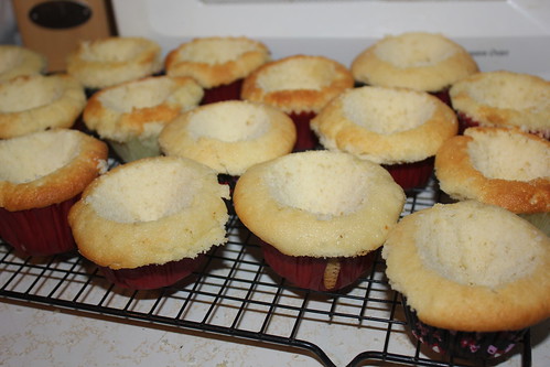cored cupcakes